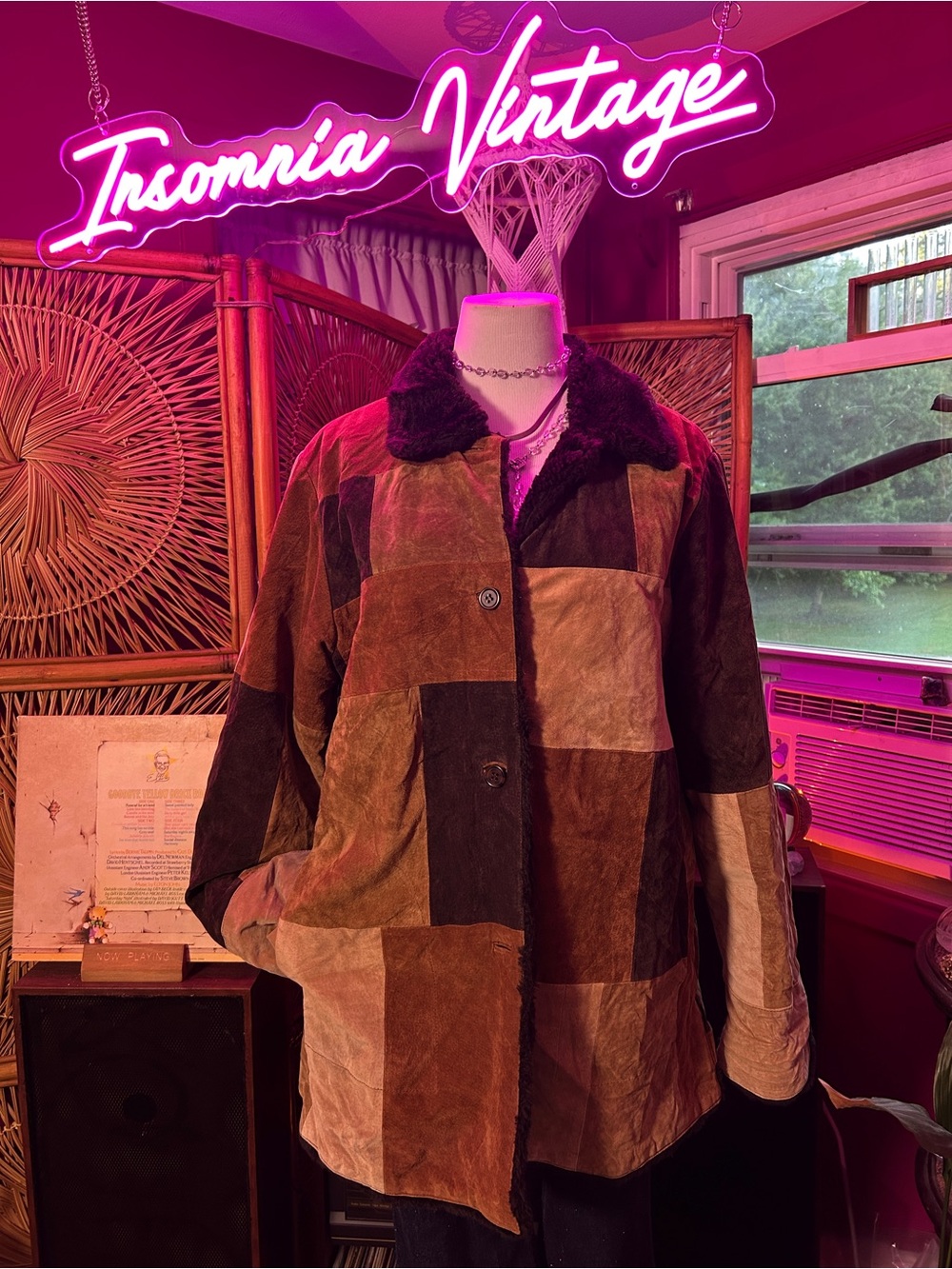 dennis basso Patchwork Suede Jacket